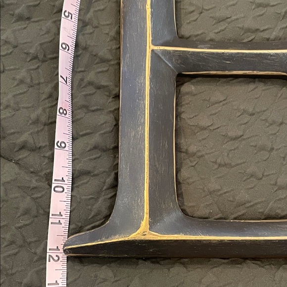 Hobby Lobby Distressed Bronze Letter E Wall Decor - Picture 3 of 4